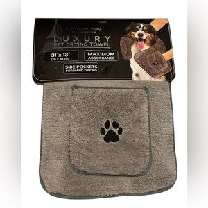 London Fog Gray Dog Grooming Mat